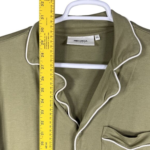 NEW Meomua Mens 2X Olive Green Bamboo Cotton PJ Set Stretchy Lounge Quiet Luxury - Picture 11 of 16